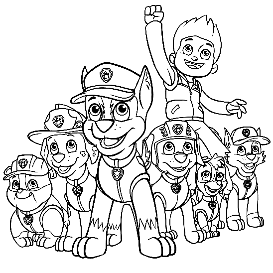 Rubble paw patrol coloring pages printable for free download