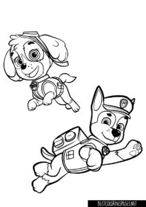 Paw patrol coloring pages