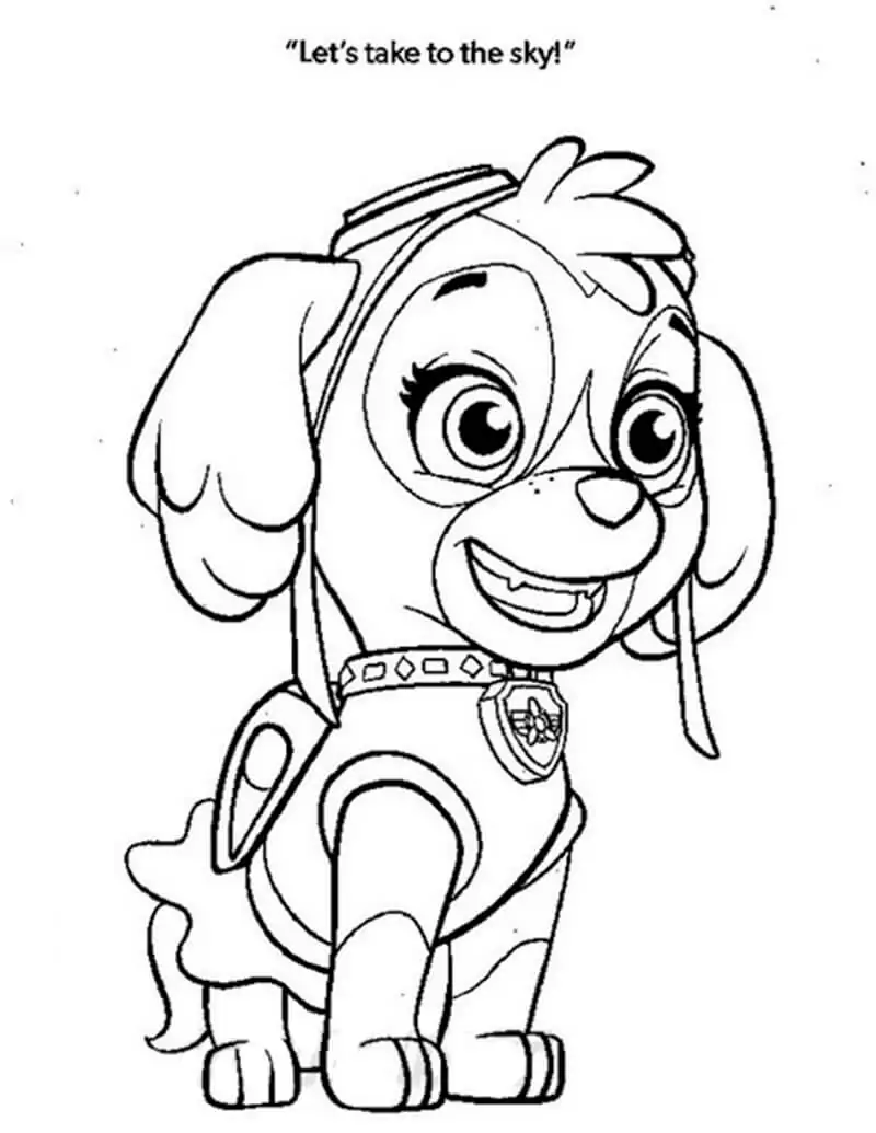 Skye paw patrol malvorlagen