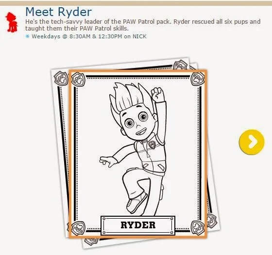 Ryder of paw patrol free printable couloring pages