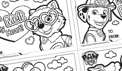 Paw patrols official website paw patrol coloring printable valentines coloring pages valentine coloring pages