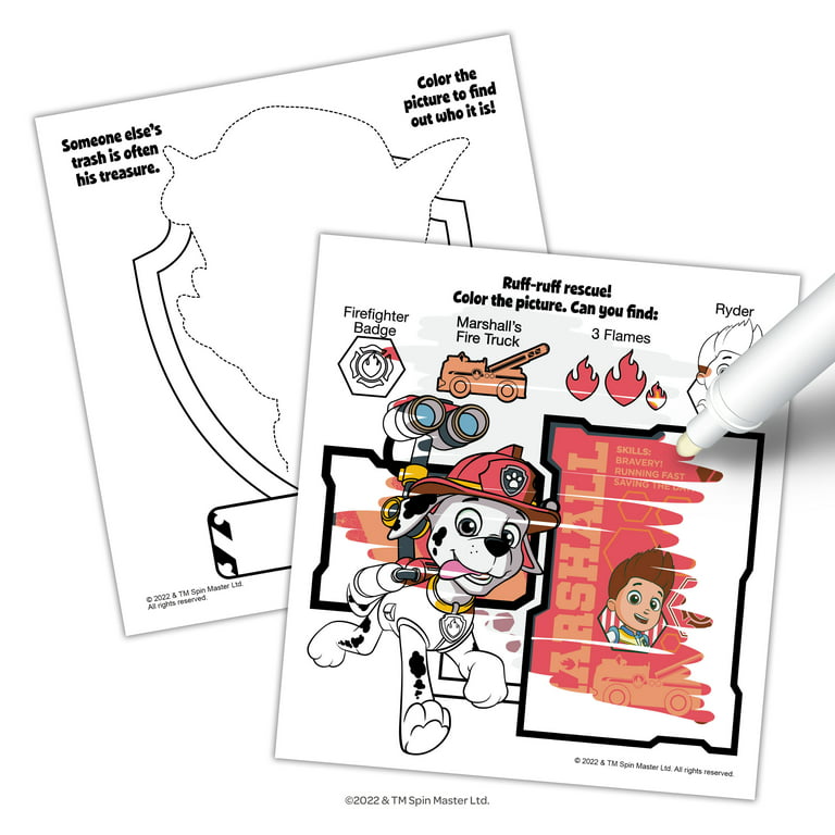 Nickelodeon paw patrol page valentines day imagine ink coloring book with mess free marker paperback