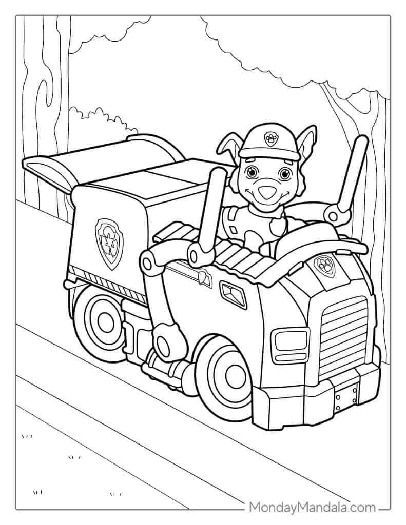 Paw patrol coloring pages free pdf printables