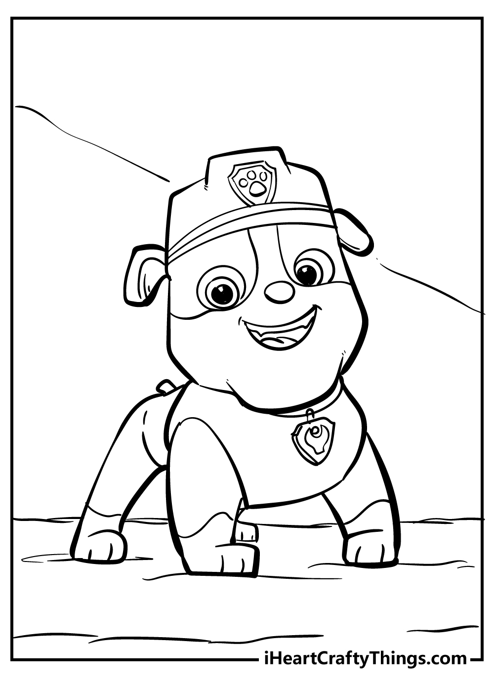 Paw patrol coloring pages free printables