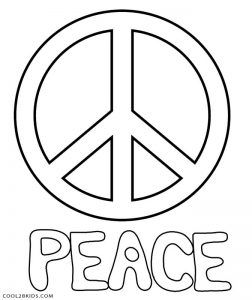 Free printable peace sign coloring pages coolbkids peace sign art peace sign drawing free coloring pages