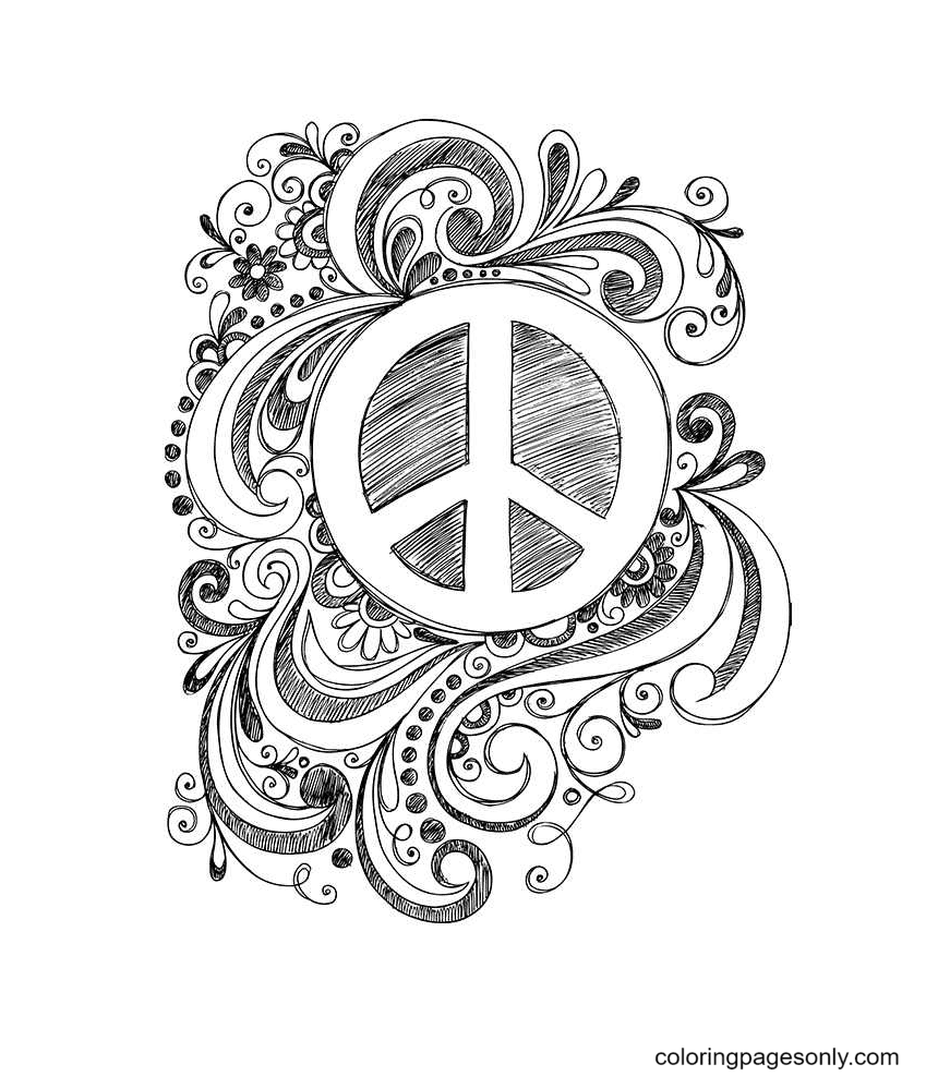 International day of peace coloring pages printable for free download