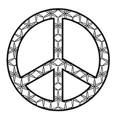 Top free printable peace sign coloring pages online