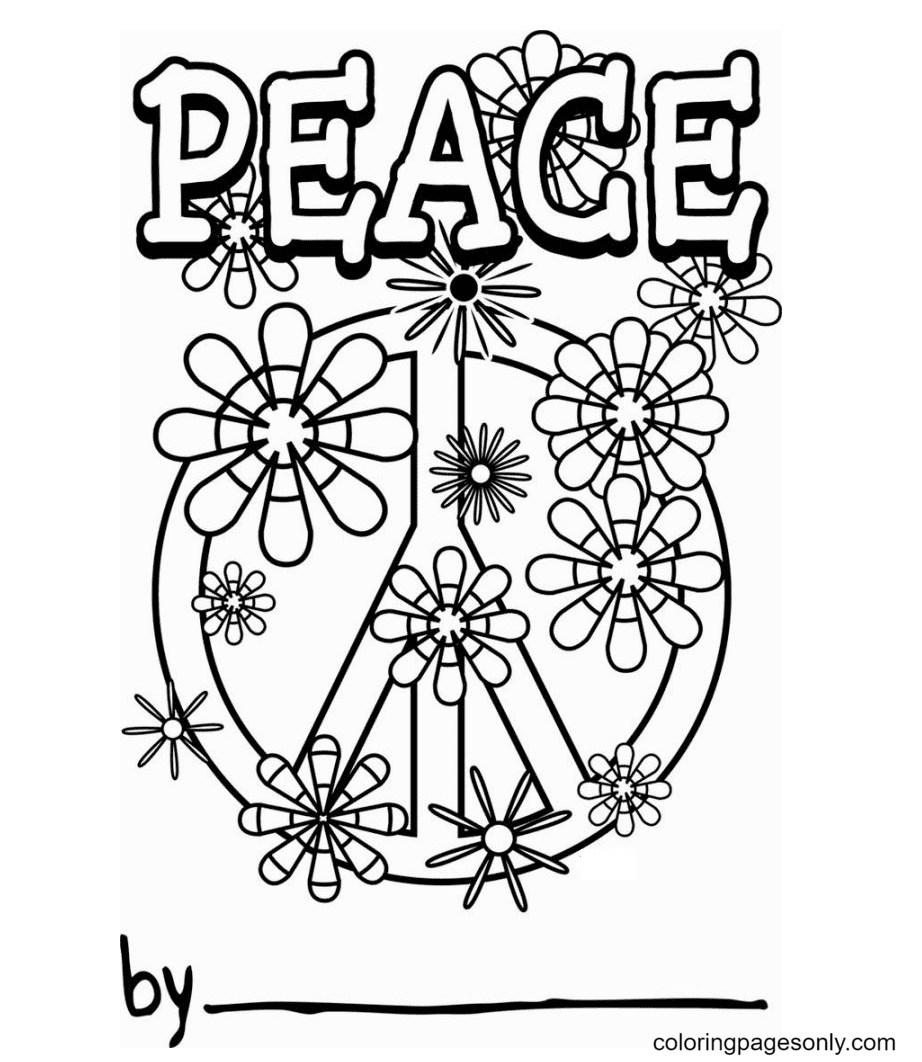 International day of peace coloring pages printable for free download