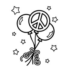 Top free printable peace sign coloring pages online