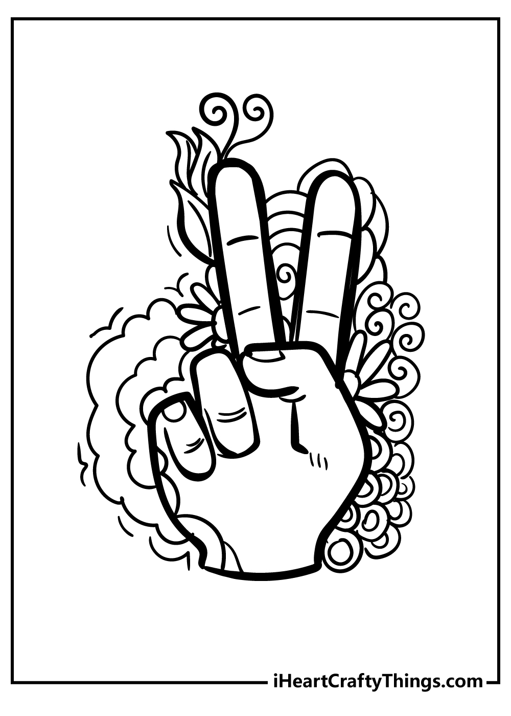 Peace coloring pages free printables