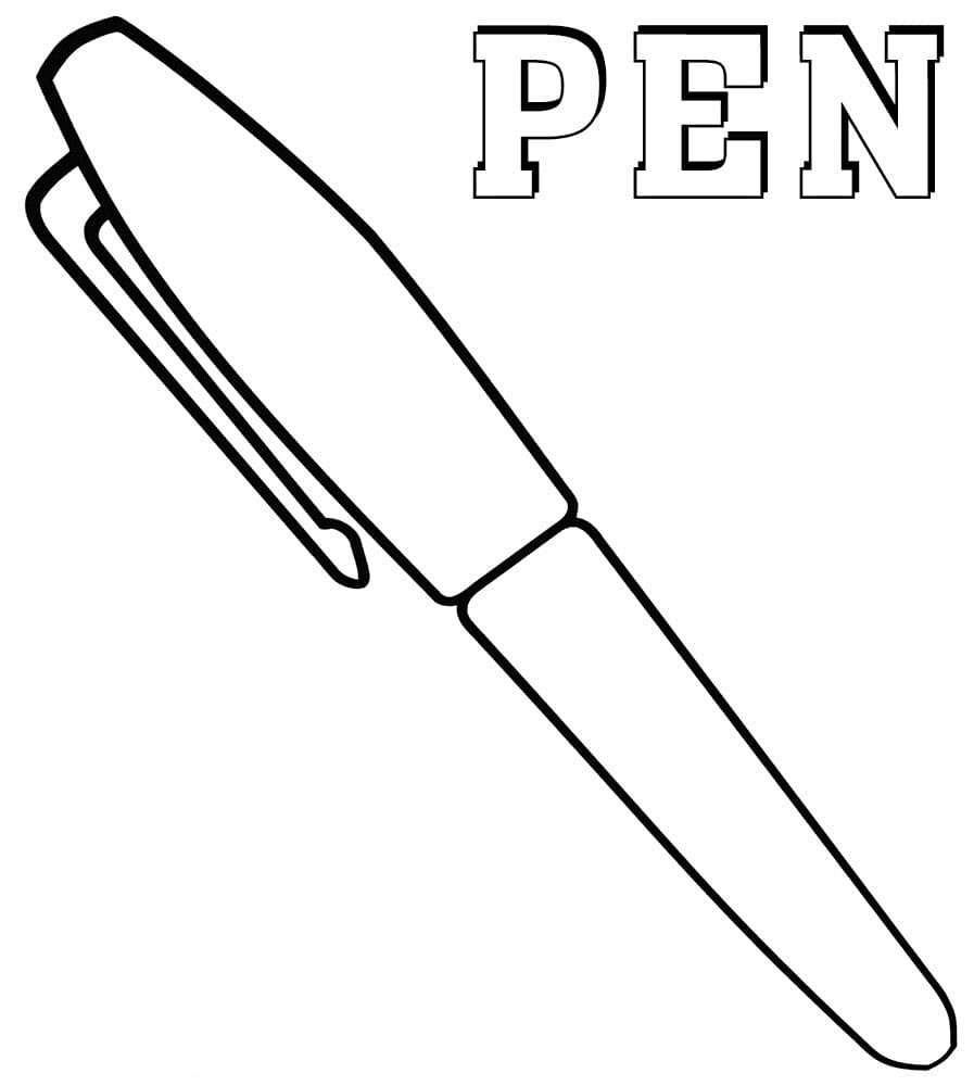 Pen coloring pages printable for free download