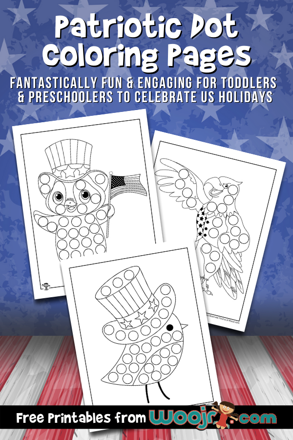 Patriotic dot coloring pages woo jr kids activities childrens publishing