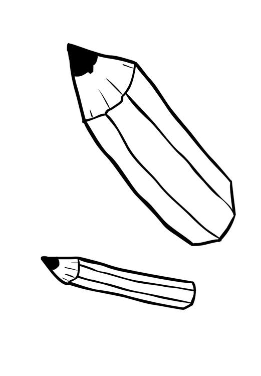 Coloring page pencil