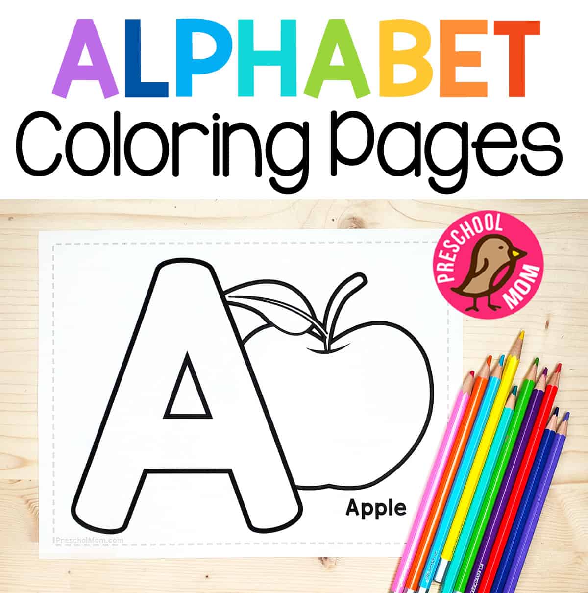 Alphabet coloring pages