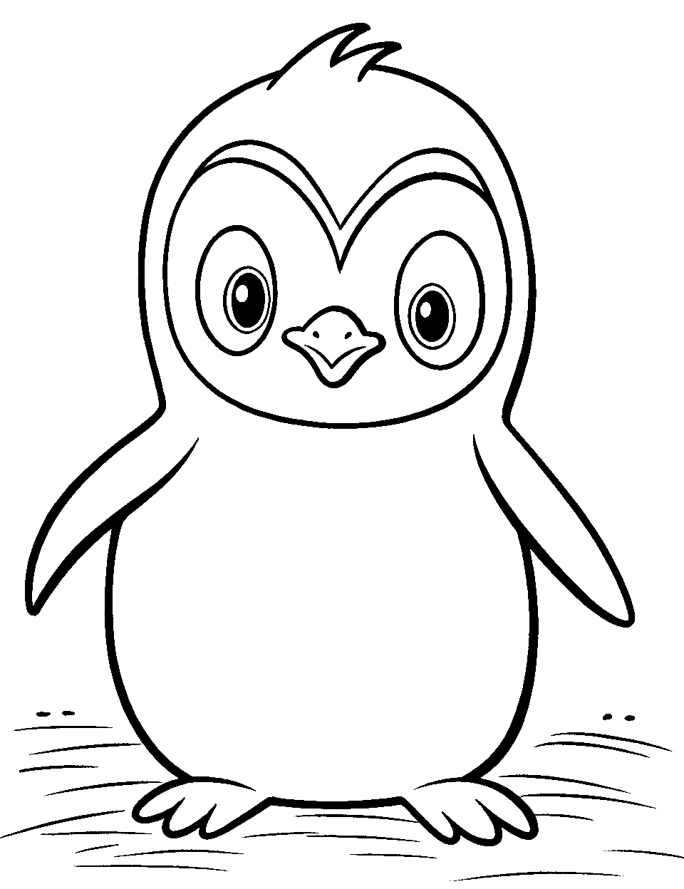 Penguin coloring pages free printable sheets