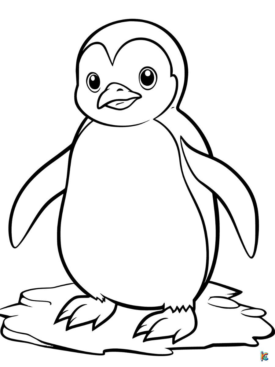 Penguin coloring pages â