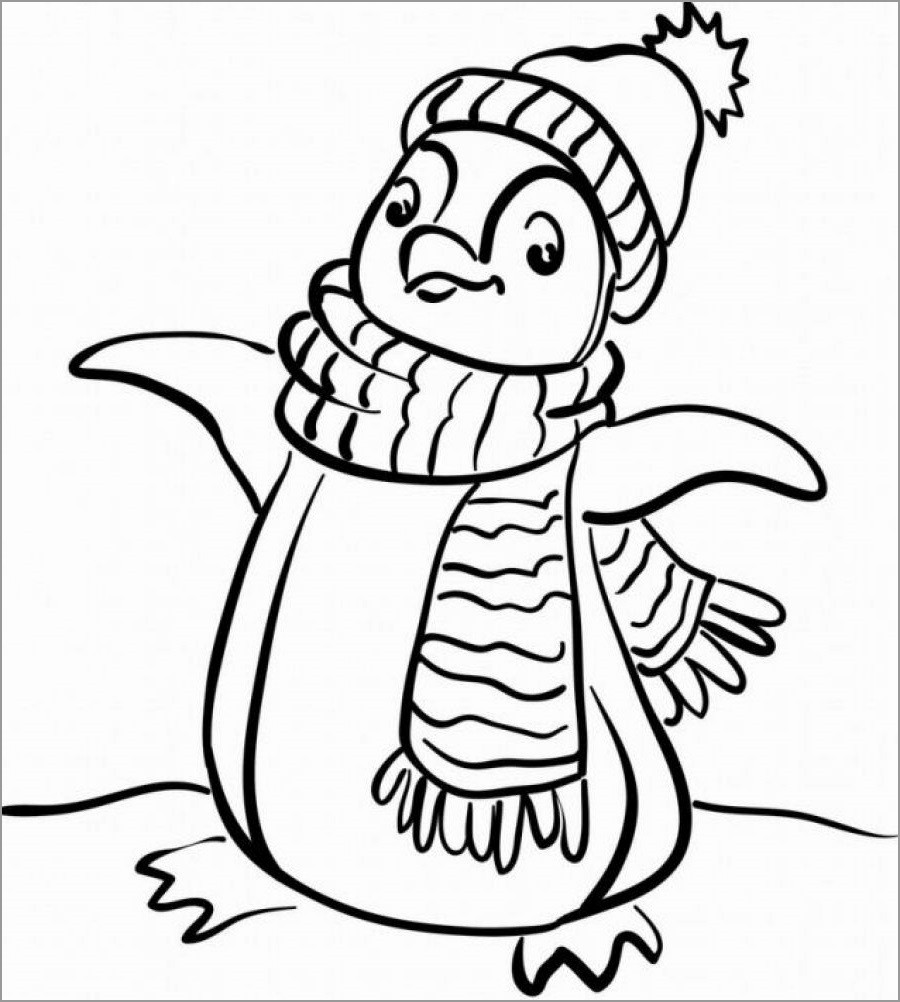 Coloring pages penguin coloring pages pdf free printable for kids format template