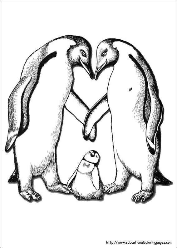 Happy feet coloring pages