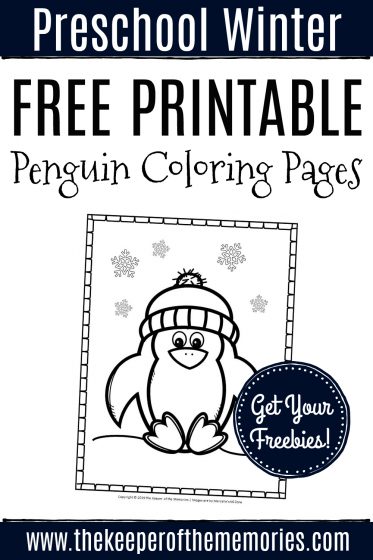 Free printable penguin coloring pages