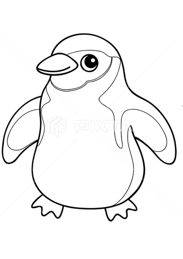Coloring pages printable penguin coloring sheet for kids