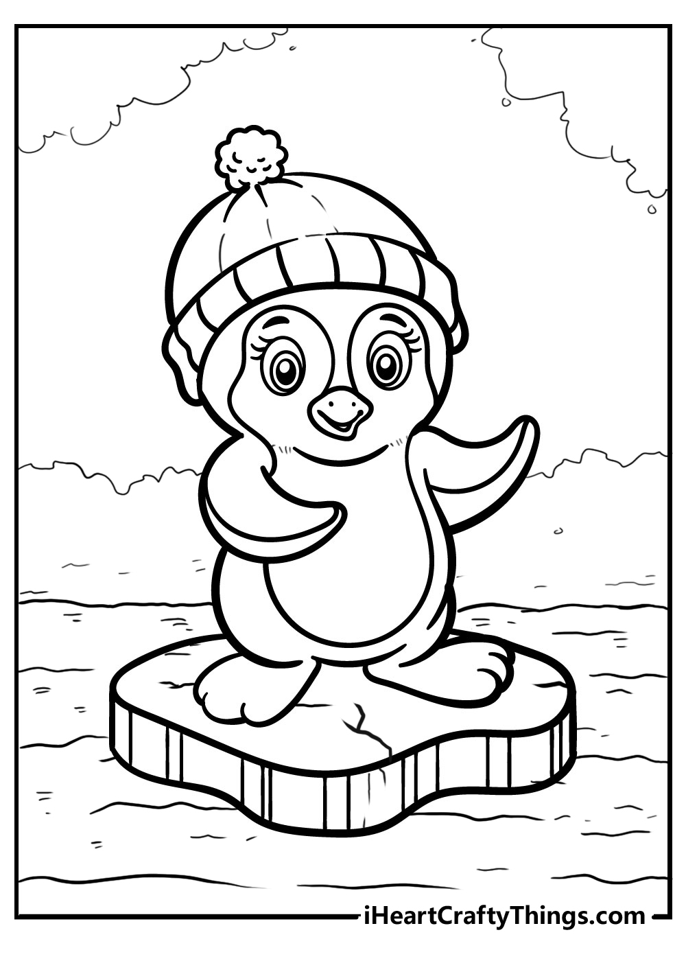 Penguin coloring pages free printables