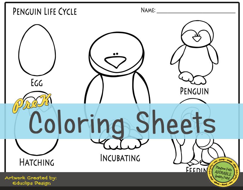 Penguin printable activities for preschoolers and kindergarten