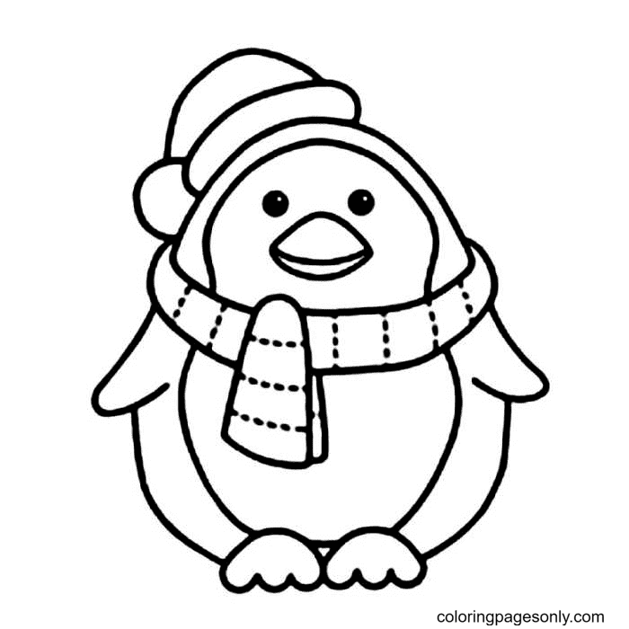 Penguin coloring pages printable for free download