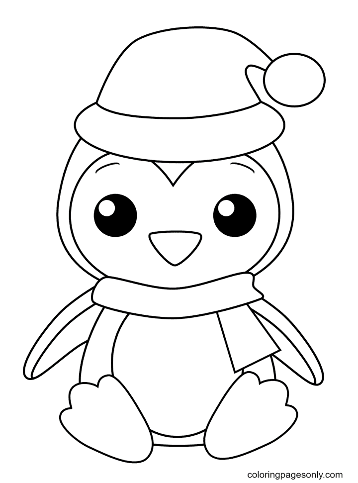 Penguin coloring pages printable for free download