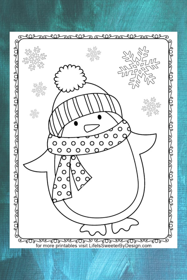 Penguin coloring pages