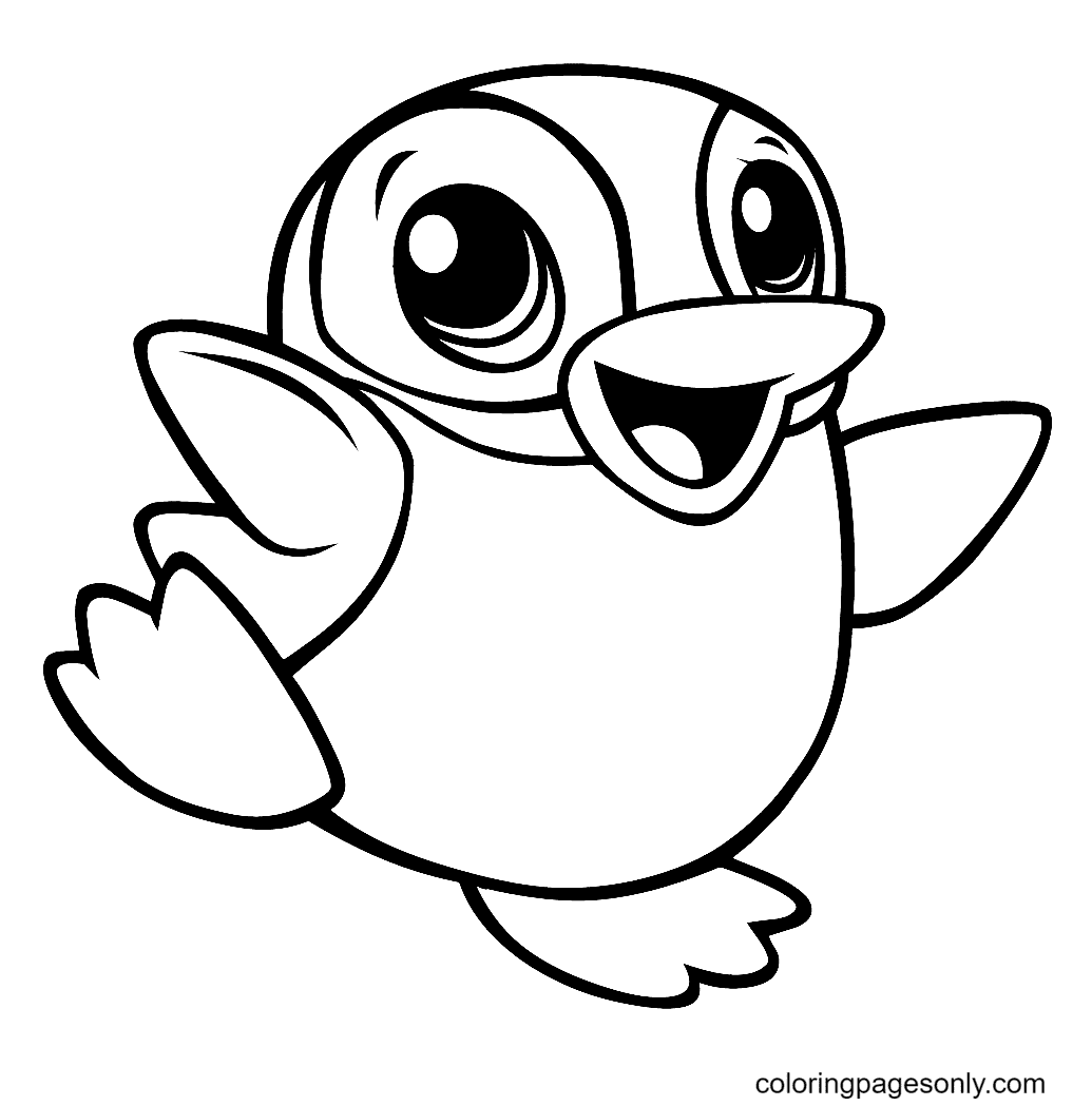 Penguin coloring pages printable for free download