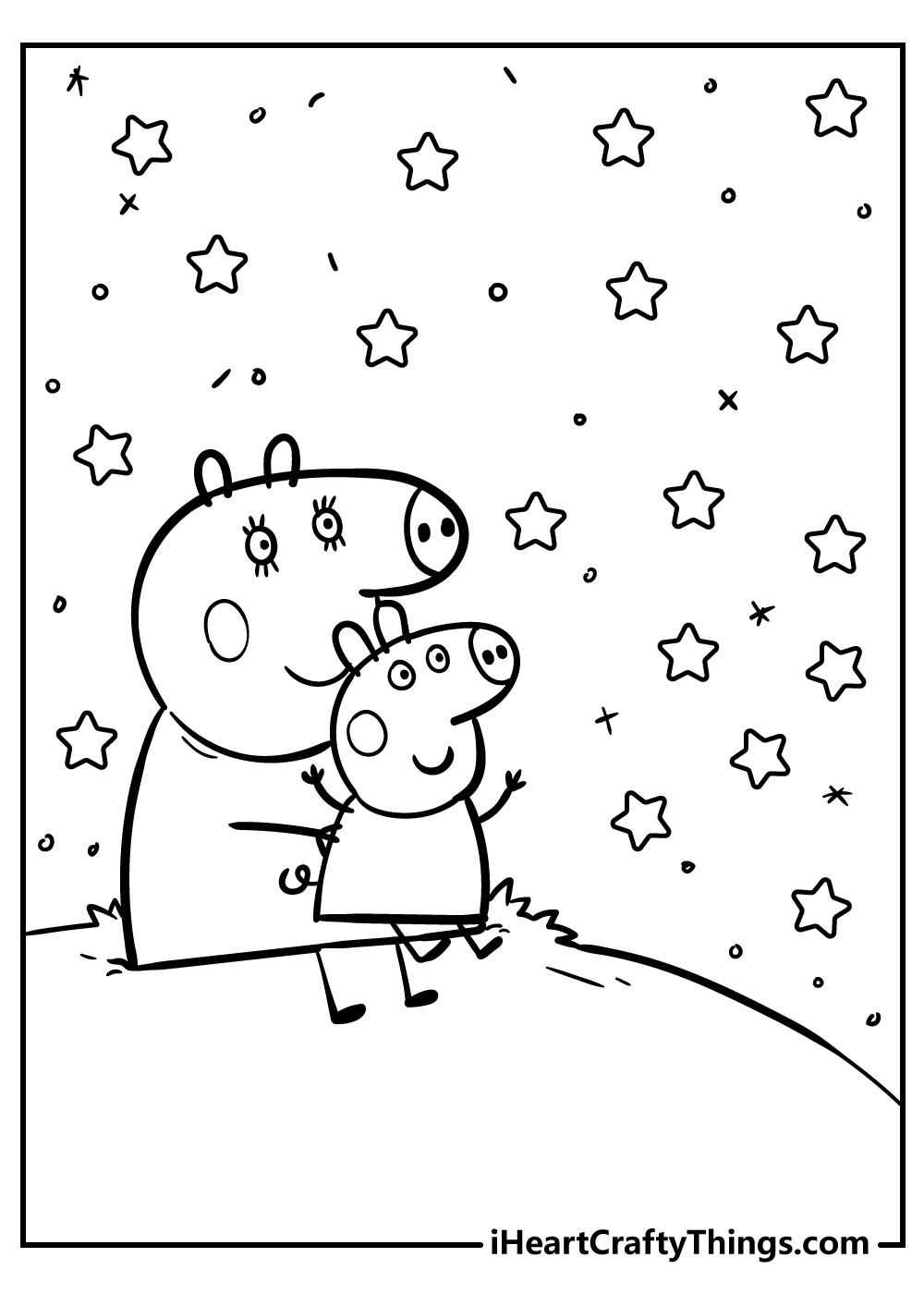 Peppa pig coloring pages free printables