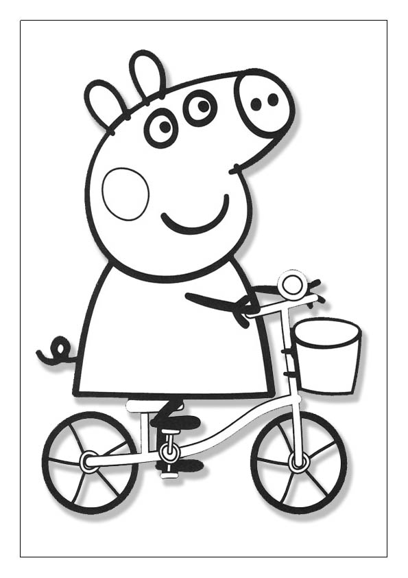 Peppa pig coloring pages printable coloring sheets