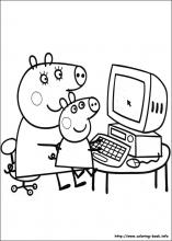 Peppa pig coloring pages on coloring