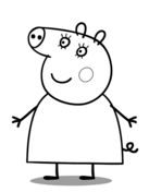 Peppa pig coloring pages free coloring pages