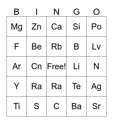 Related bingo cards