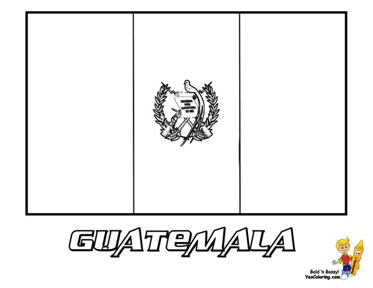 Flagguatemalaatcoloring