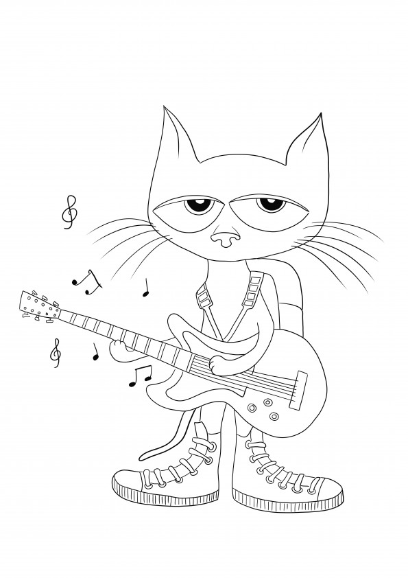 Pete the cat coloring pages