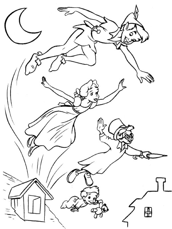 Disney coloring page dibujo de peter pan pãginas para colorear disney fotos de peter pan