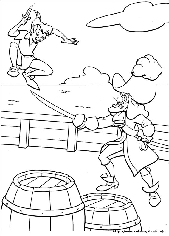 Peter pan coloring picture