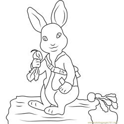 Peter rabbit coloring pages for kids printable free download