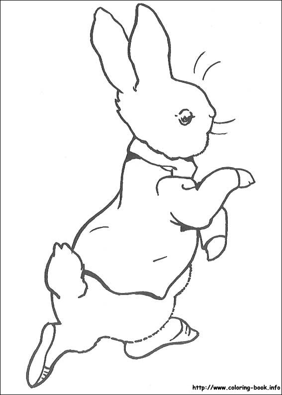 Peter rabbit coloring picture