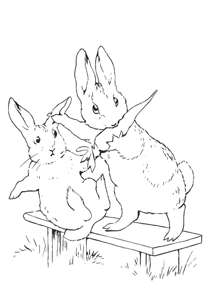 Peter rabbit coloring pages