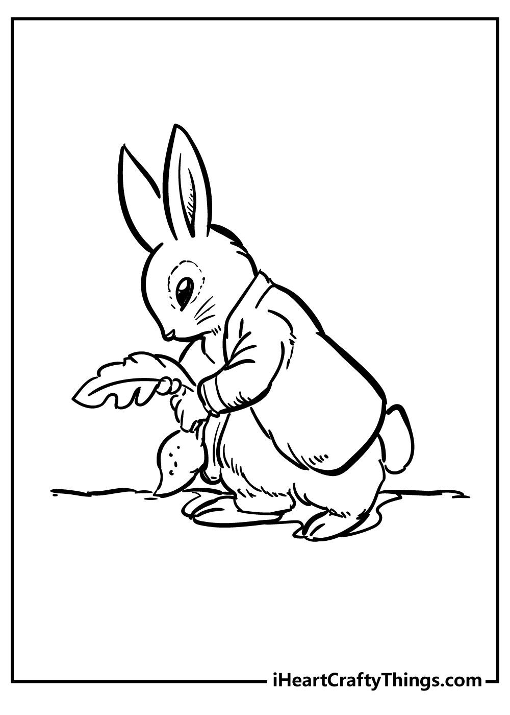 Peter rabbit coloring pages free printables