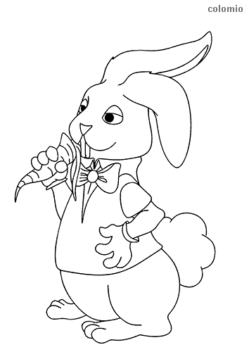 Rabbits coloring pages free printable rabbit coloring sheets