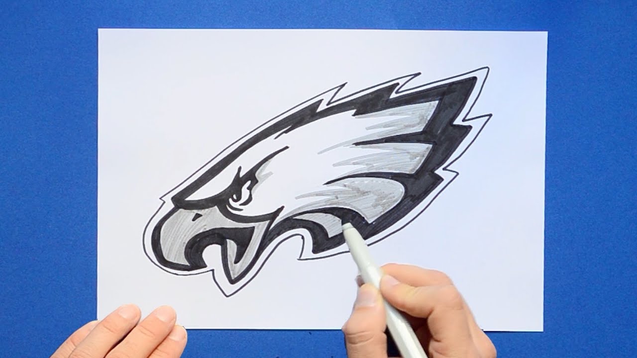 How to draw the philadelphia eagles logo nfl tea