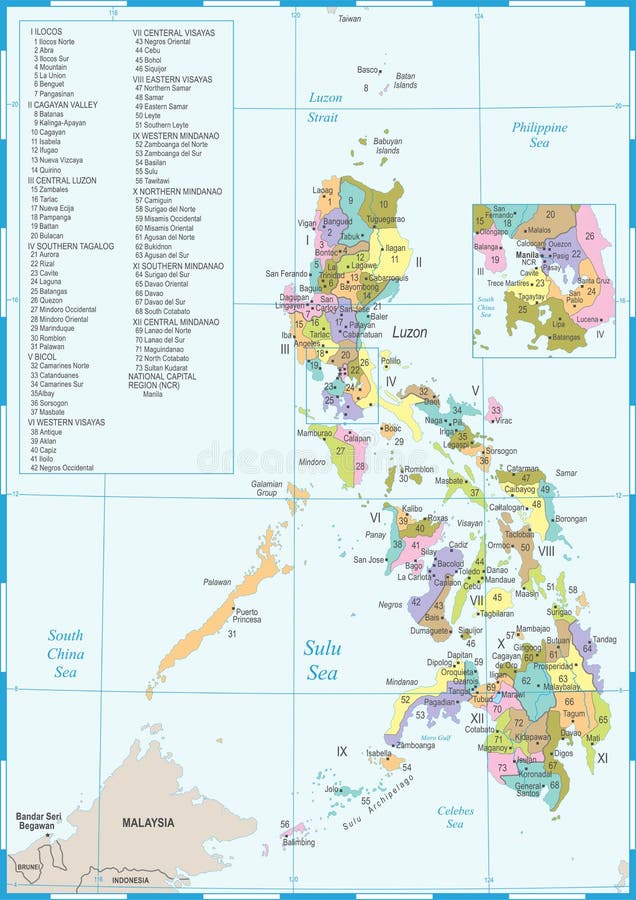 Philippines map stock illustrations â philippines map stock illustrations vectors clipart