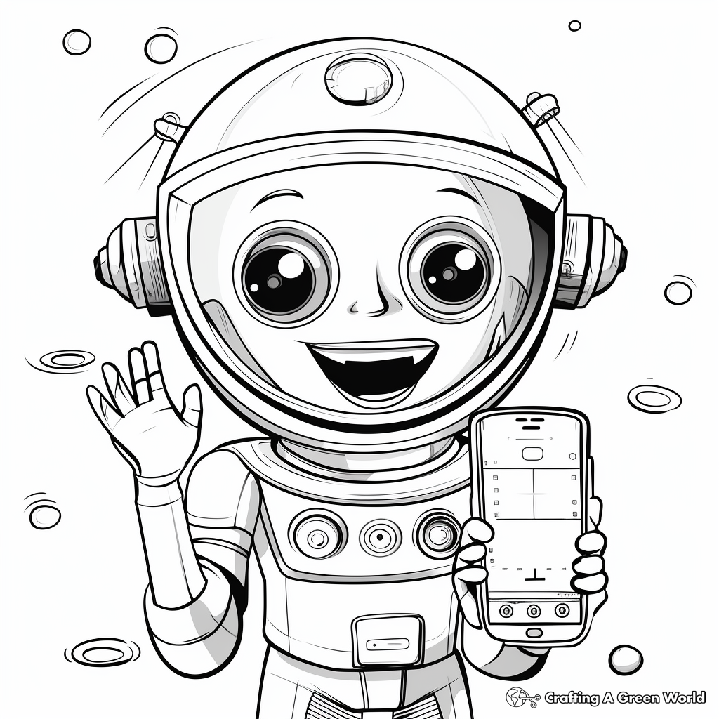 Phone coloring pages