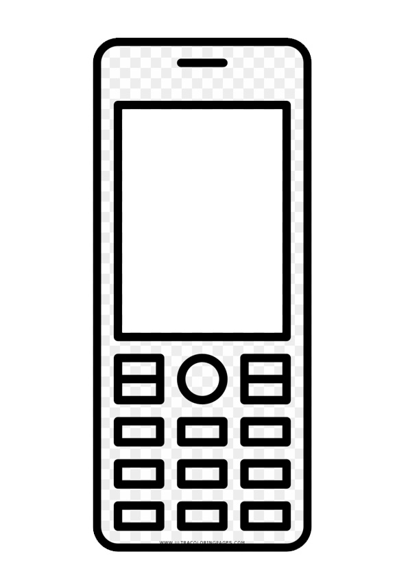 Coloring pages printable keypad mobile coloring page for kids