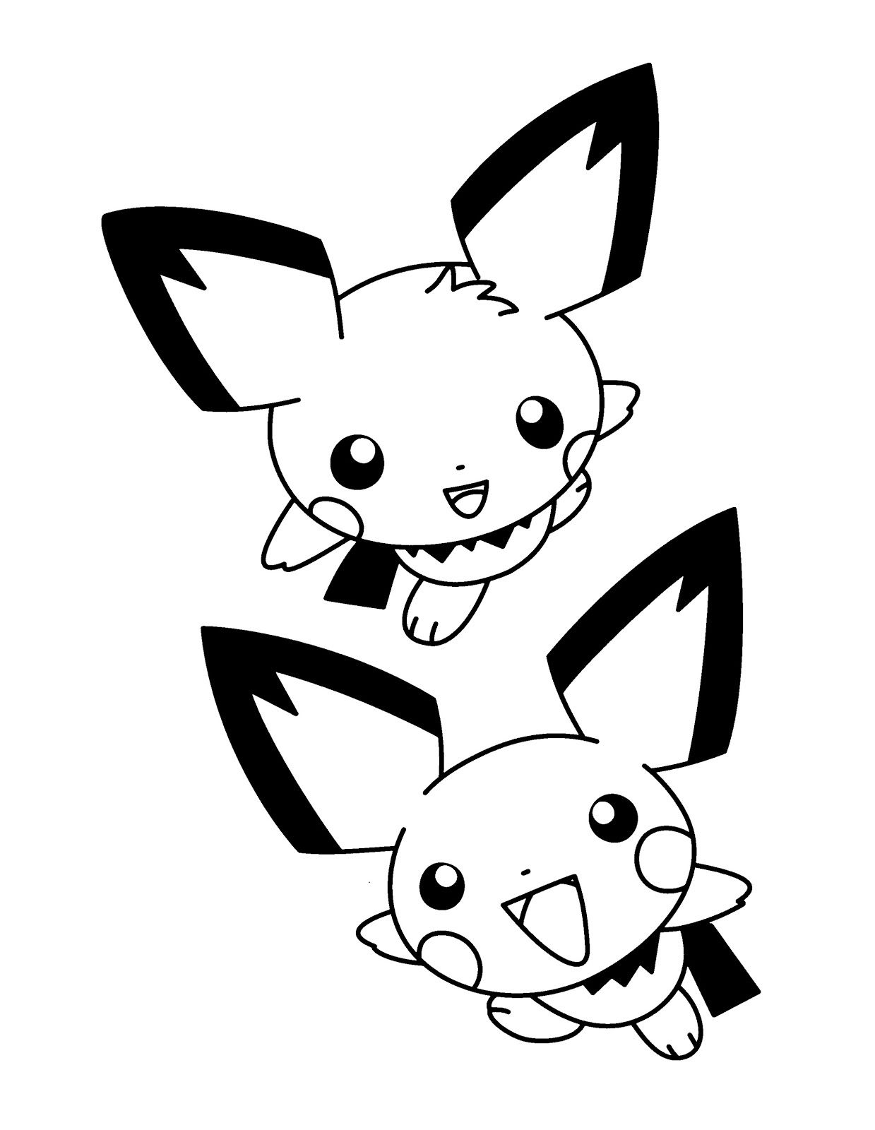 Coloring pokemon pichu pictures for kids pokemon coloring pages pokemon coloring horse coloring pages