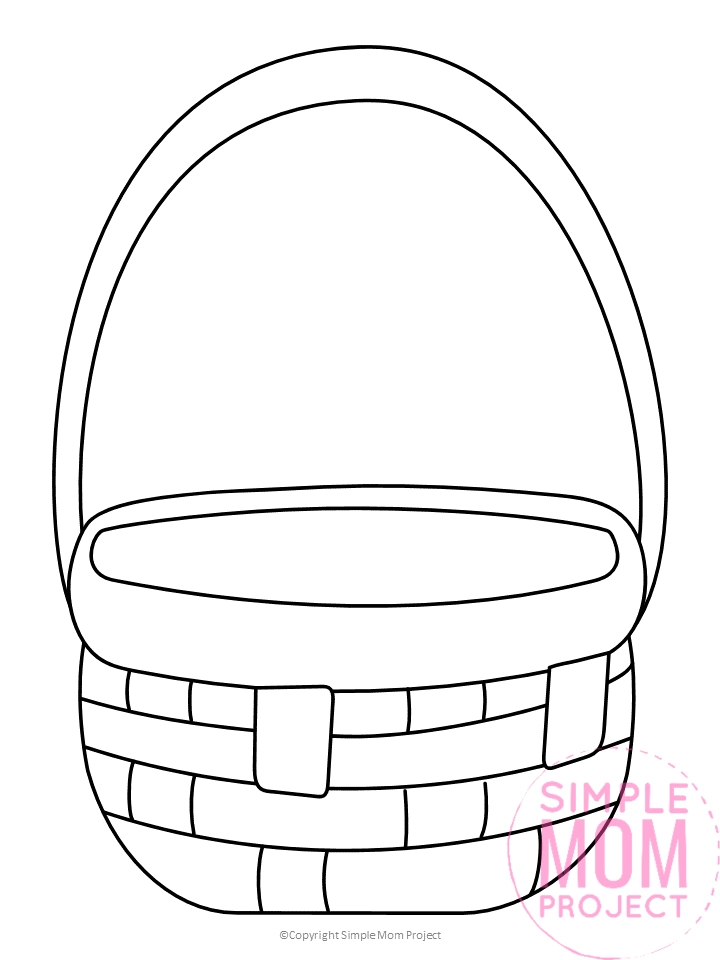 Free printable basket template for picnics and fruit â simple mom project